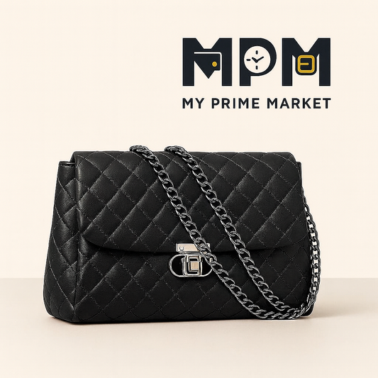 EQ Chain Strap Shoulder Bag