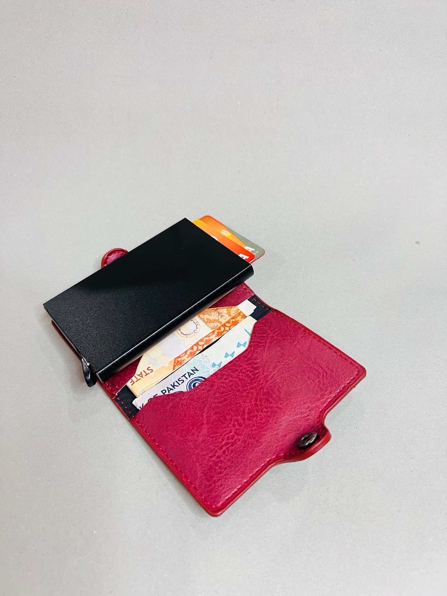 Automatic Pop up Slim Card Holder Wallet
