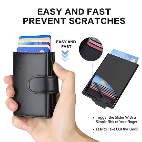 Automatic Pop up Slim Card Holder Wallet