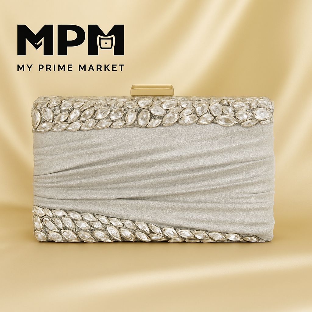 Velvet Crystal Clutch