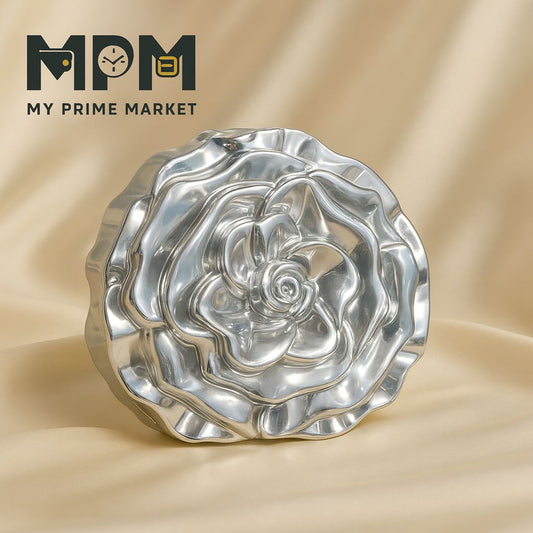Double Rose Metal Clutch