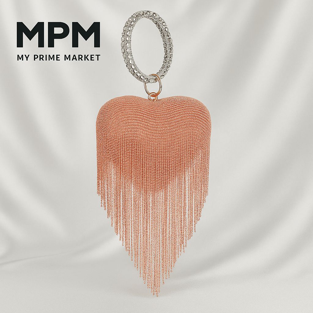 Fringe Heart Clutch
