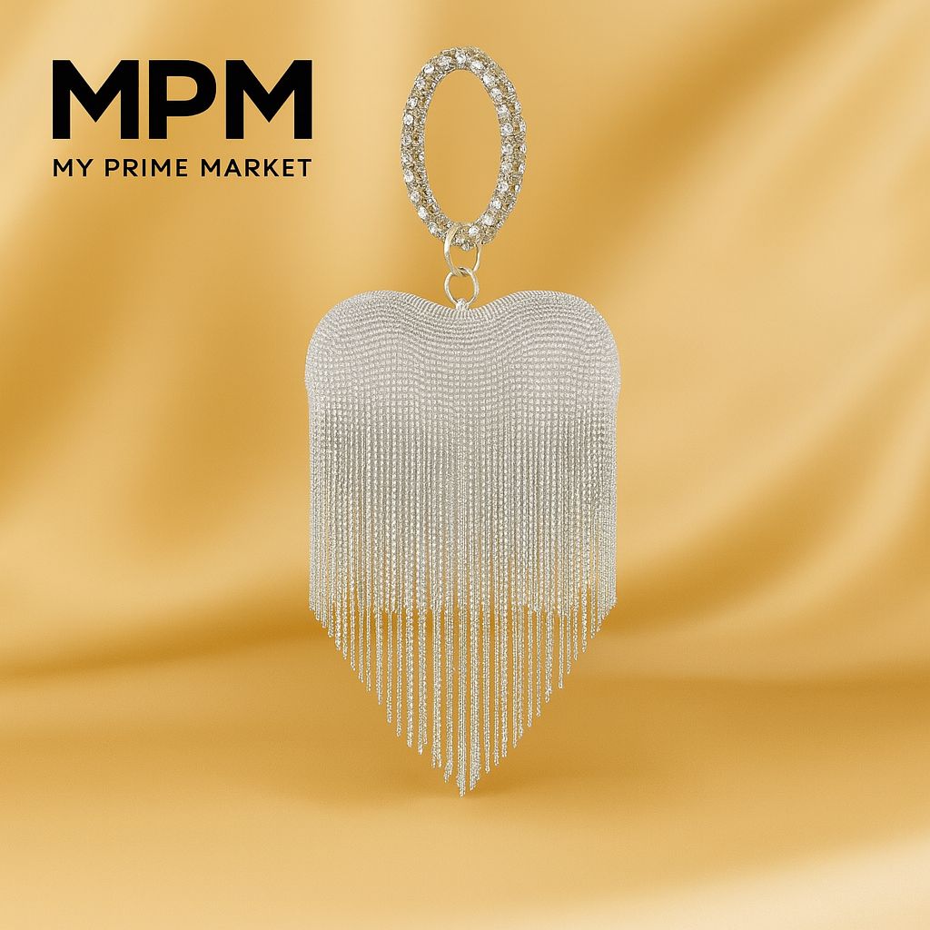 Fringe Heart Clutch