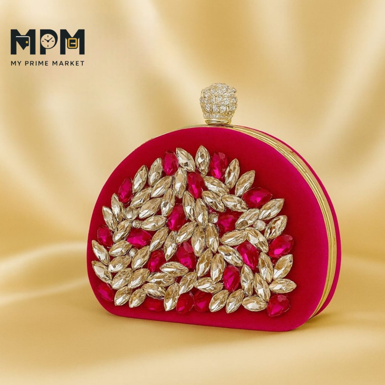 Velvet Peacock Clutch