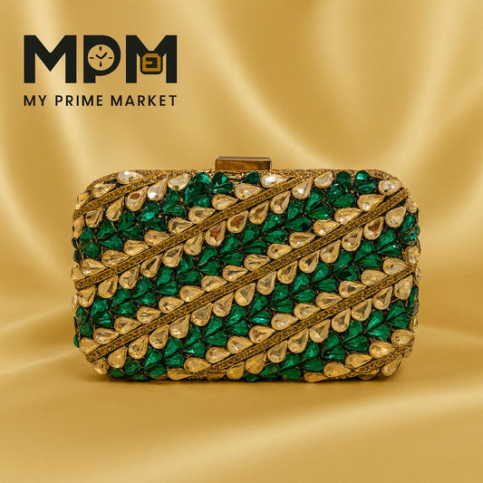 Double Sided Gemstone Clutch