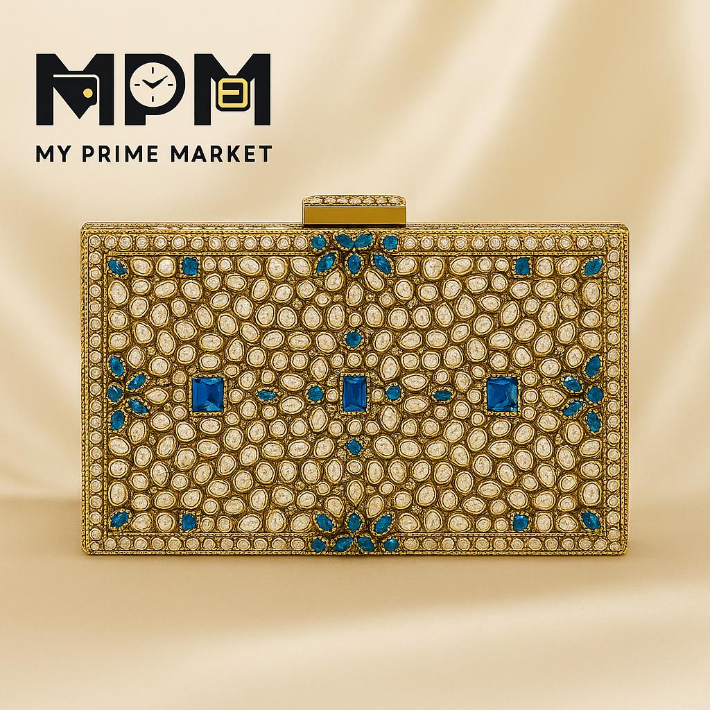 Mughal Kundan Clutch