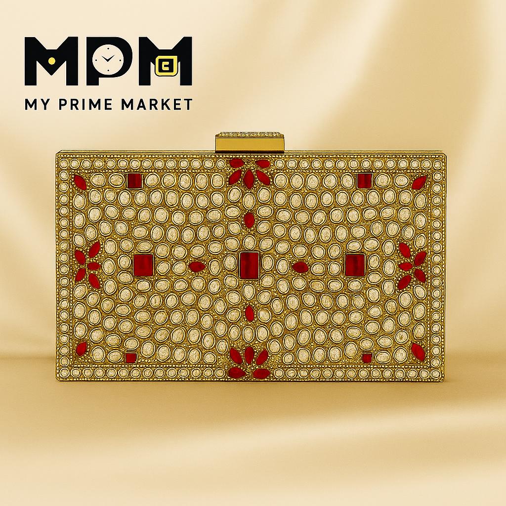 Mughal Kundan Clutch