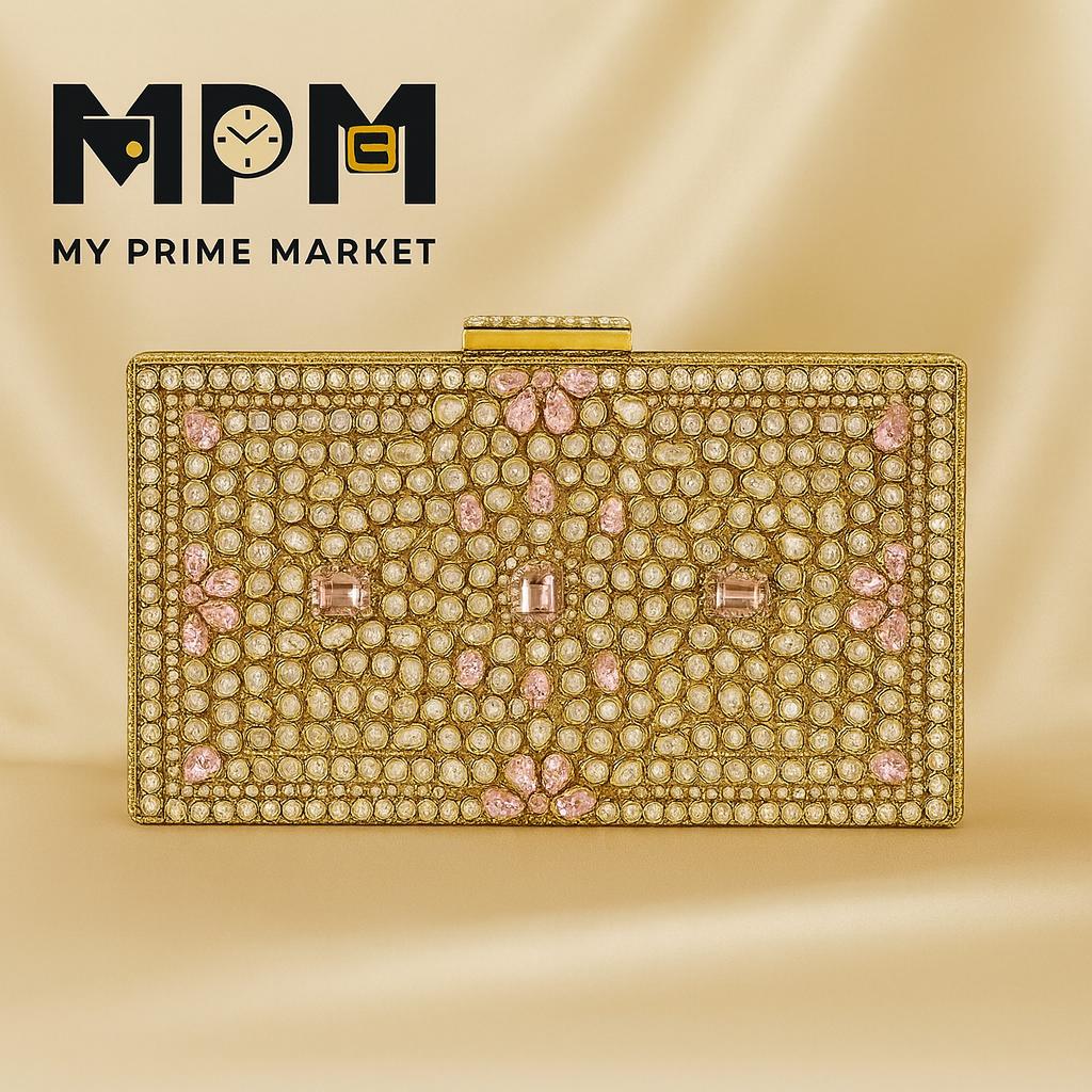 Mughal Kundan Clutch