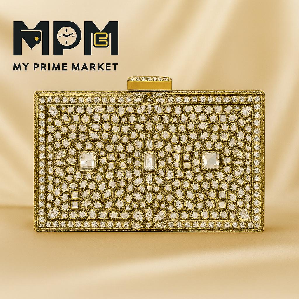 Mughal Kundan Clutch
