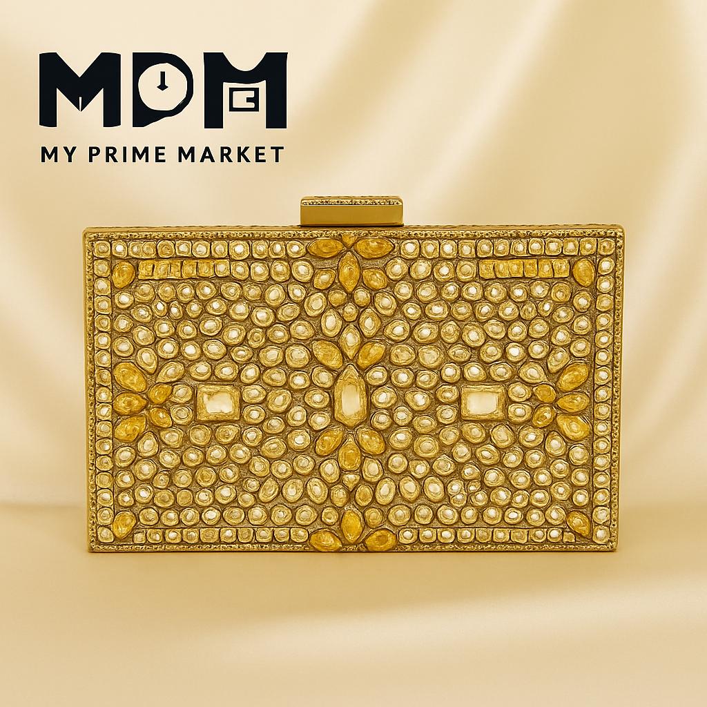 Mughal Kundan Clutch