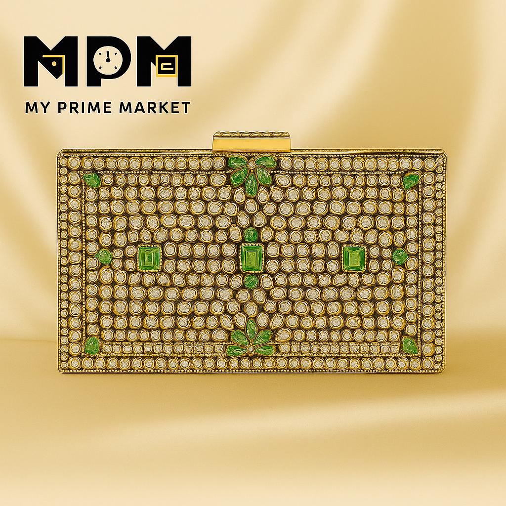 Mughal Kundan Clutch