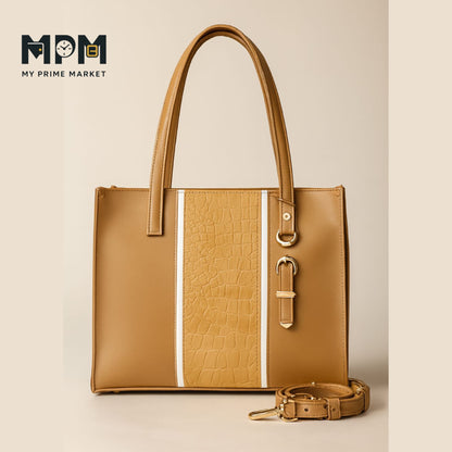 Gold Buckle Tote