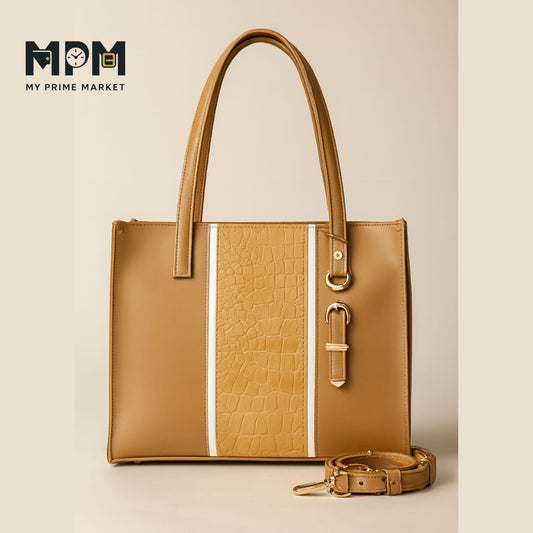 Gold Buckle Tote
