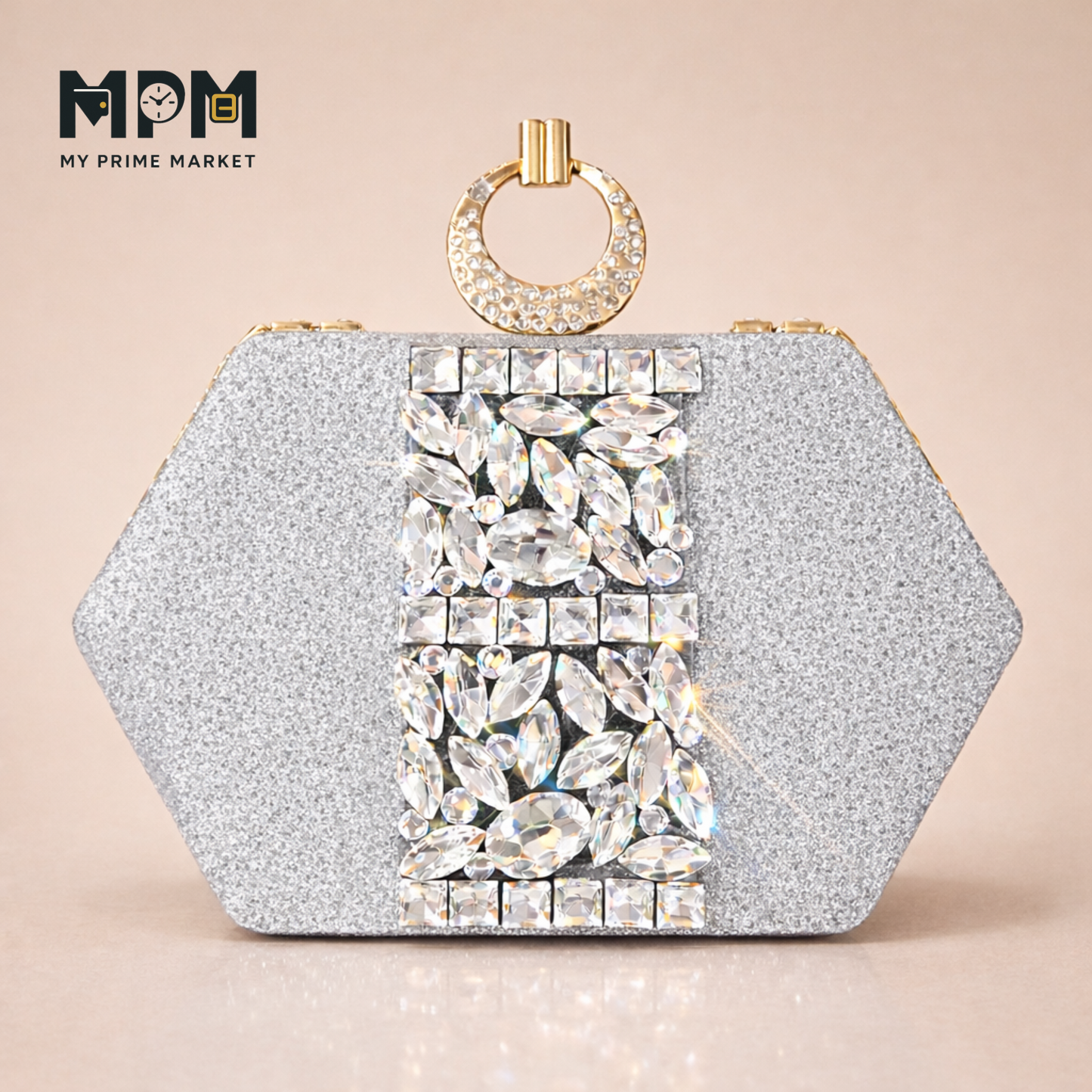 Ring Crystal Clutch