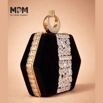 Ring Crystal Clutch