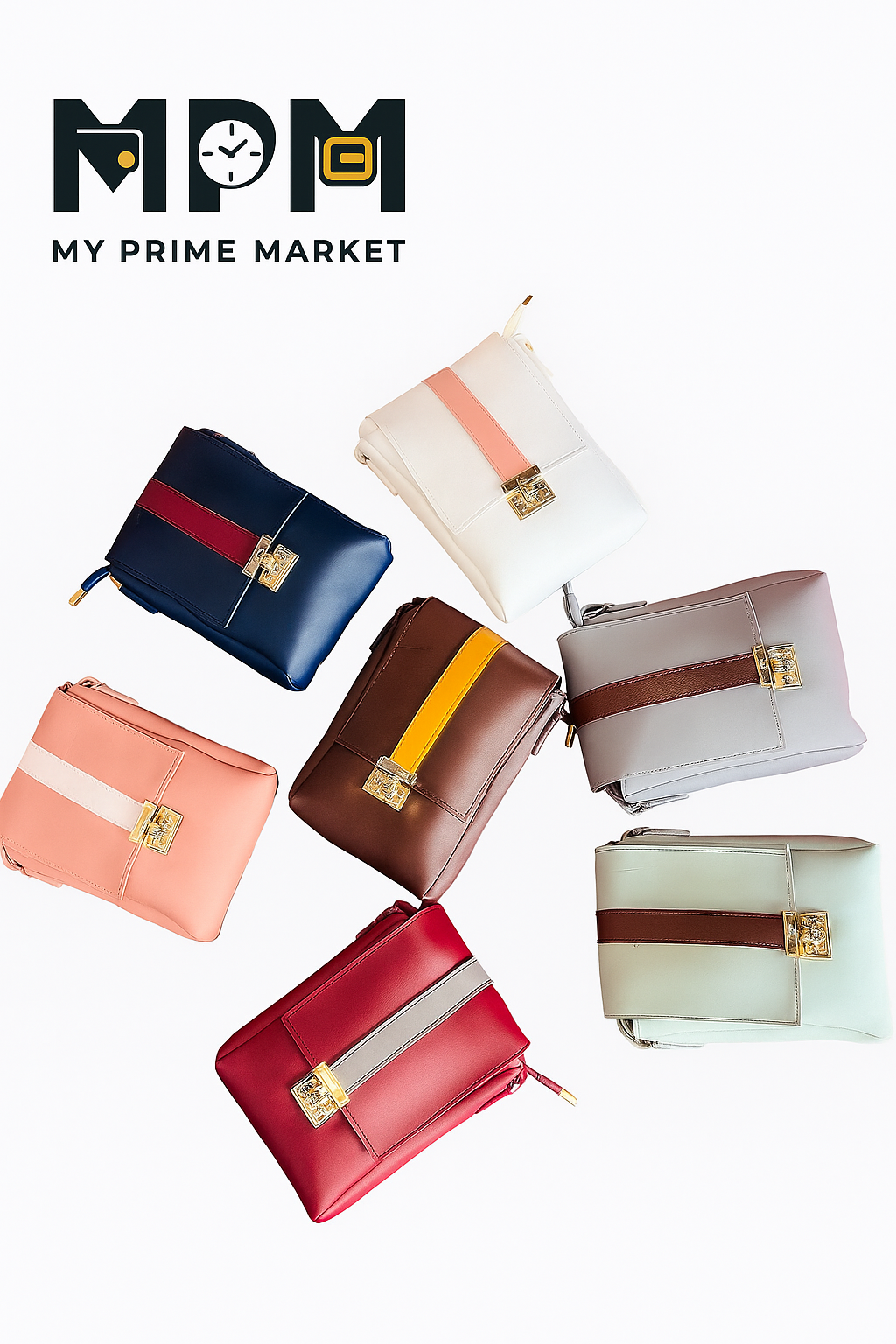 Chic Stripe Crossbody Bag