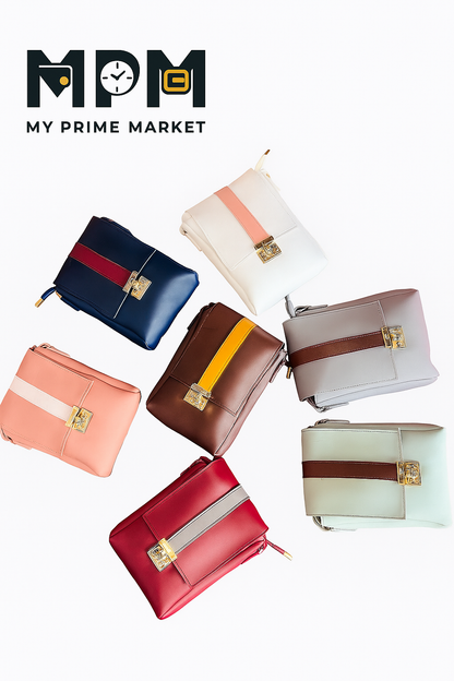 Chic Stripe Crossbody Bag
