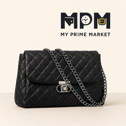 EQ Chain Strap Shoulder Bag