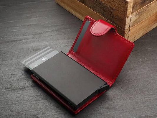 Automatic Pop up Slim Card Holder Wallet
