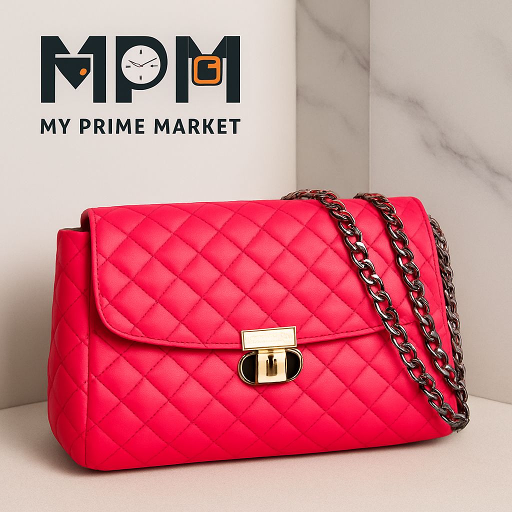 EQ Chain Strap Shoulder Bag