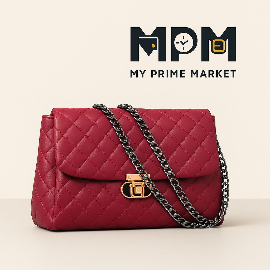 EQ Chain Strap Shoulder Bag