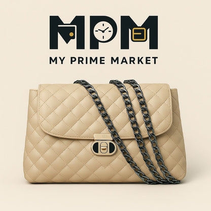 EQ Chain Strap Shoulder Bag