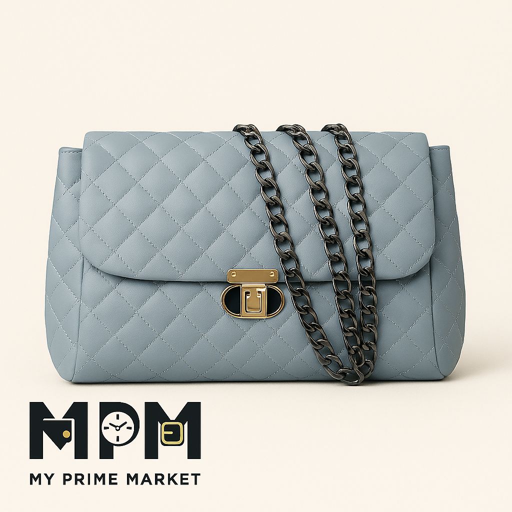 EQ Chain Strap Shoulder Bag