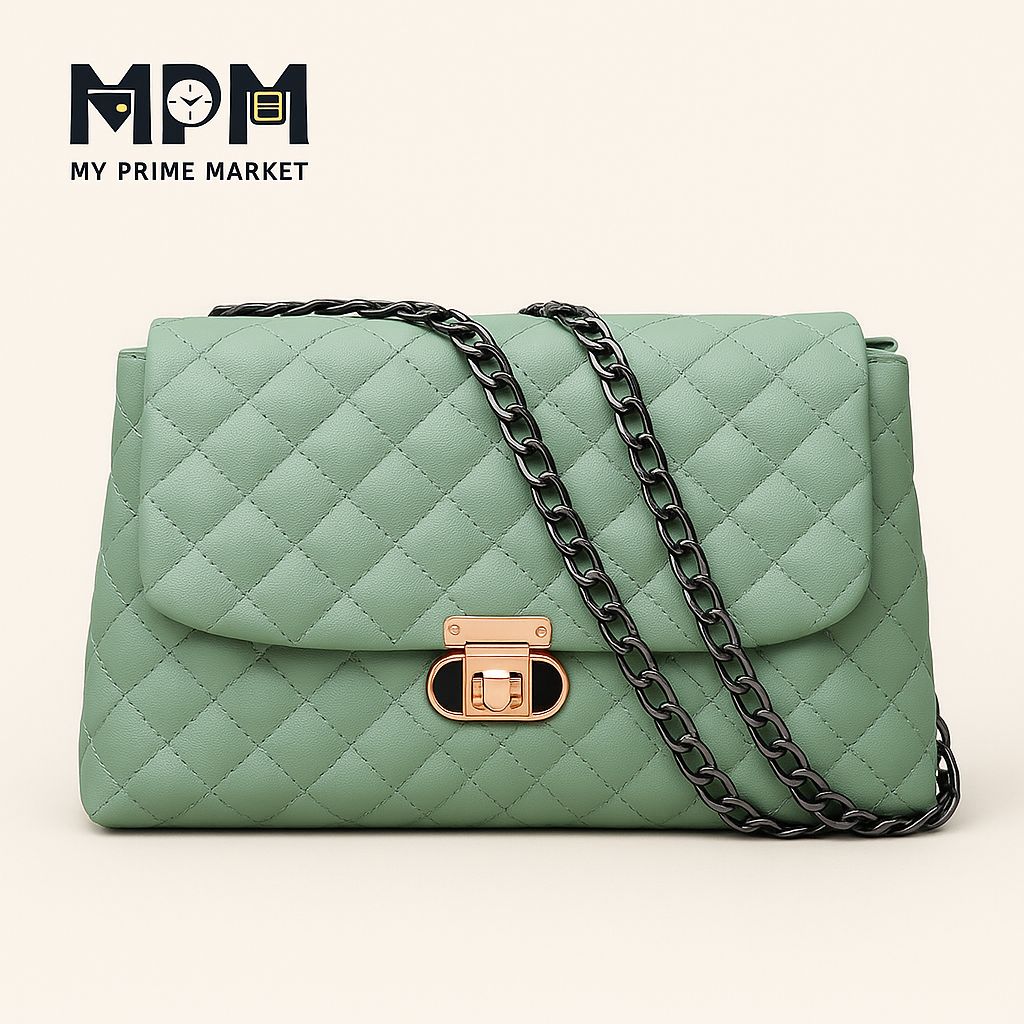 EQ Chain Strap Shoulder Bag