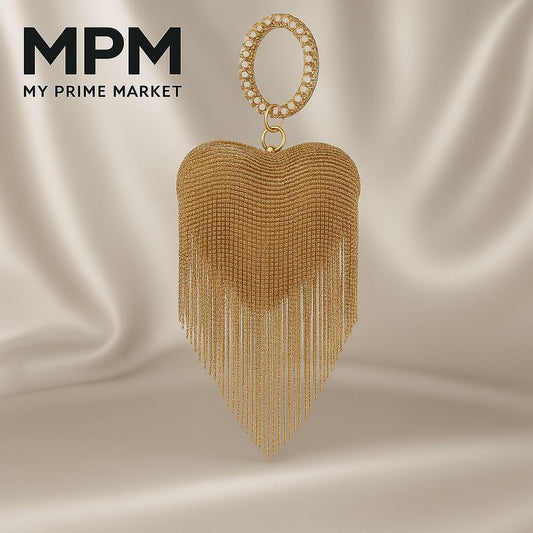 Fringe Heart Clutch
