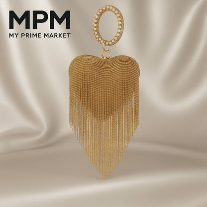 Fringe Heart Clutch