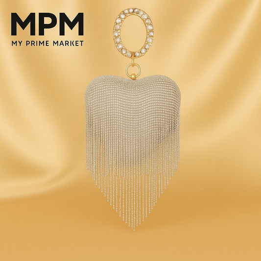 Fringe Heart Clutch