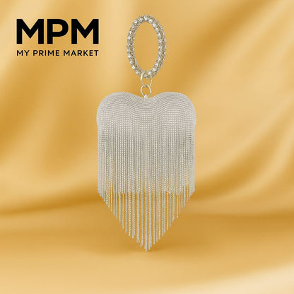 Fringe Heart Clutch