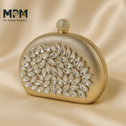 Velvet Peacock Clutch