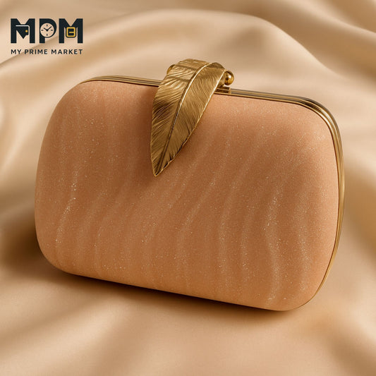 Leaf Shimmer Clutch