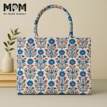 Azure Canvas Tote