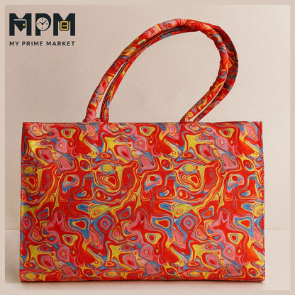 Swirl Canvas Tote