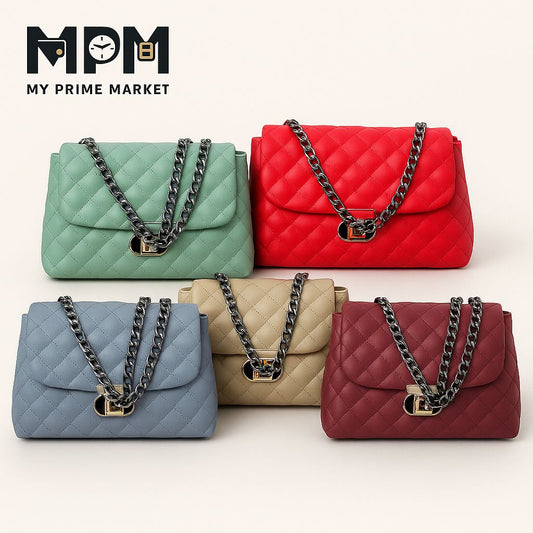 EQ Chain Strap Shoulder Bag