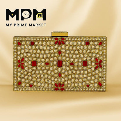 Mughal Kundan Clutch
