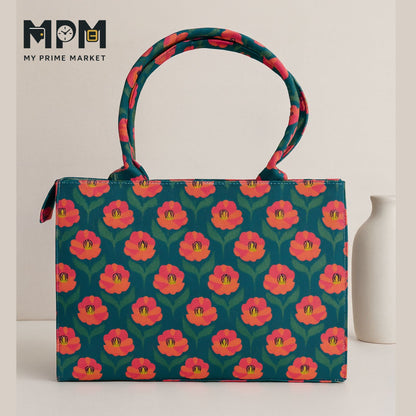 Spring Charm Canvas Tote