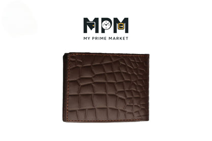 Genuine Wallet In Crocodile Pattern With Soft Velvet Interior