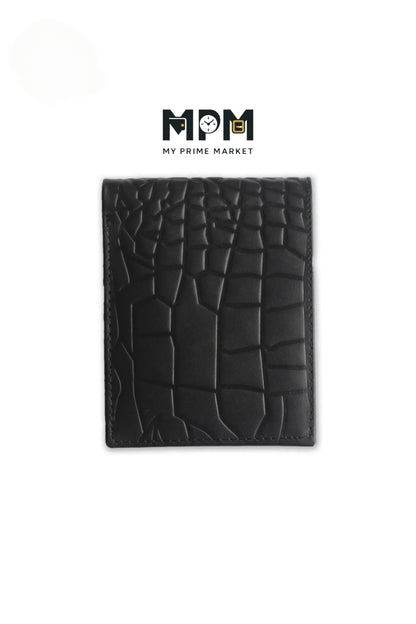 Genuine Wallet In Crocodile Pattern With Soft Velvet Interior